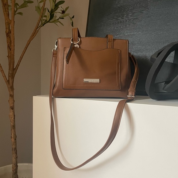 Nine West - Satchel Bag - Color: Cognac - Picture 1 of 6